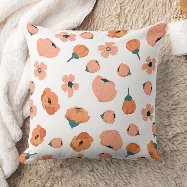 Coussin Magnifique conception florale botanique (Couverture)