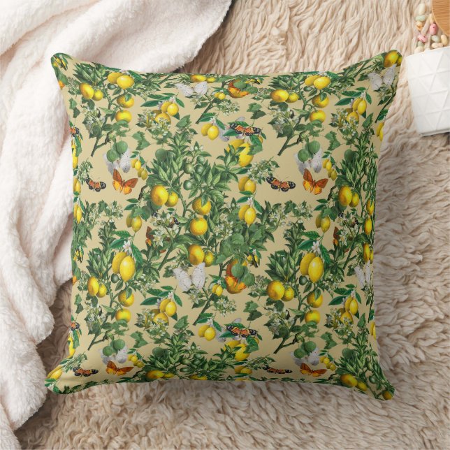 Coussin Magnifique conception florale botanique (Couverture)