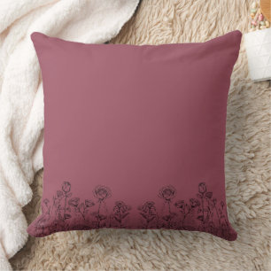 Coussin Magnifique conception florale botanique