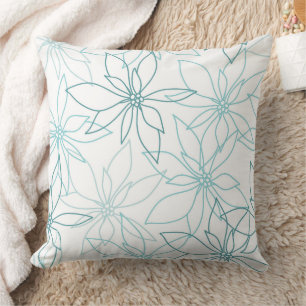 Coussin Magnifique conception florale botanique