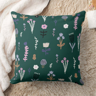 Coussin Magnifique conception florale botanique