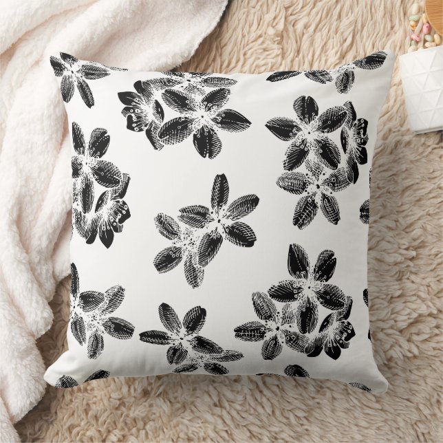 Coussin Magnifique conception florale botanique (Couverture)