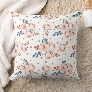 Coussin Magnifique conception florale botanique