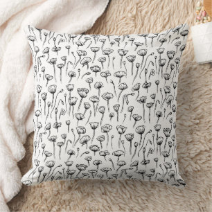 Coussin Magnifique conception florale botanique