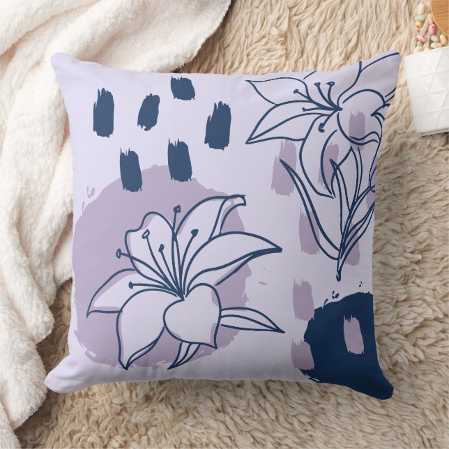 Coussin Magnifique conception florale botanique (Couverture)