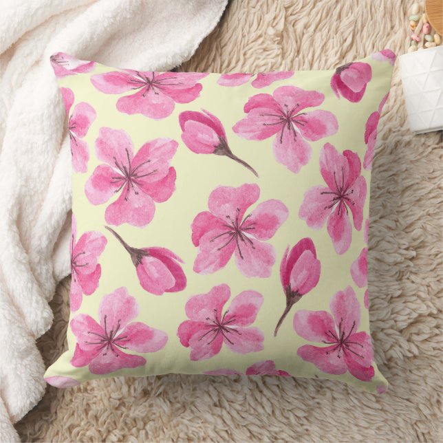 Coussin Magnifique conception florale botanique (Couverture)