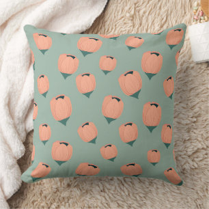 Coussin Magnifique conception florale botanique