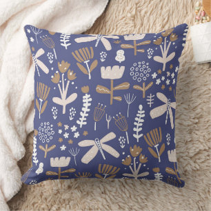 Coussin Magnifique conception florale botanique