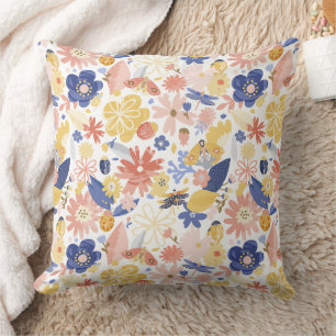 Coussin Magnifique conception florale botanique