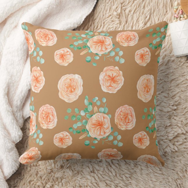 Coussin Magnifique conception florale botanique (Couverture)