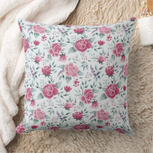 Coussin Magnifique conception florale botanique