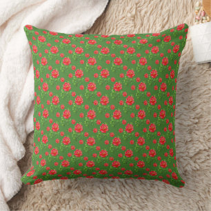 Coussin Magnifique conception florale botanique
