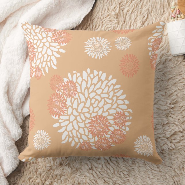 Coussin Magnifique conception florale botanique (Couverture)