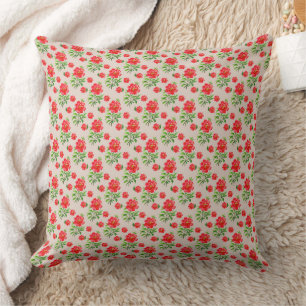 Coussin Magnifique conception florale botanique