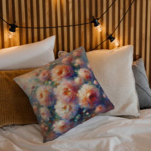Coussin Magnifique conception florale pour les amoureux de