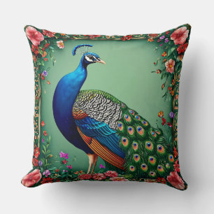 Coussin Magnifique fond de fleur de paon