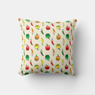 Coussin Magnifique motif de poivrons