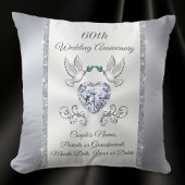Coussin Magnifique Personnalisé 60 ans de Cadeau Mariage
