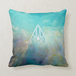 Coussin Magnifique triangle Orion nebula "All See eye"