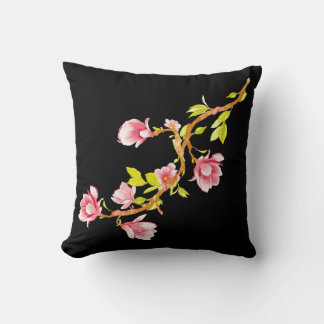 Coussin Magnolia Noir