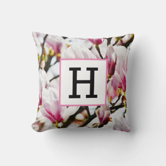 Coussin Magnolia Vintage Floral Fleurie Chic Thi