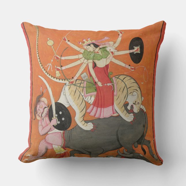 Coussin "Mahishasuramardini", du 'Devimahatmya du mA (Recto)