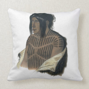 Coussin Mahsette-Kuiuab, chef des Indiens de Cree, plat