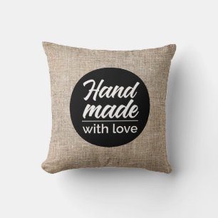 Coussin Main faite avec amour