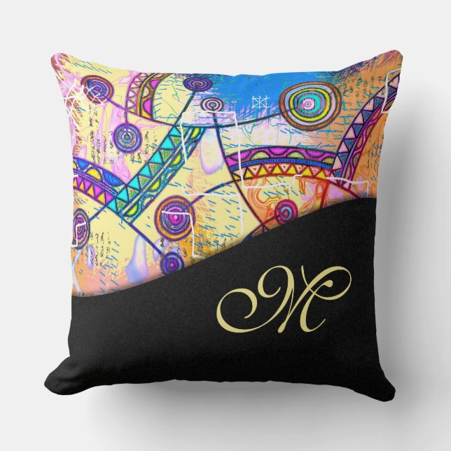 Coussin Main tirée par EDDArt - Échelle de rêve 1 (Recto)