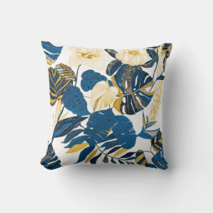 Coussin Main Tropicale tirée : Motif créatif sans couture