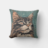 Coussin Maine Coon Chat Lino Imprimer (Recto)
