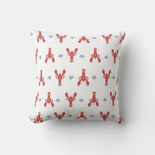 Coussin Maine Événement Homard Shack Preppy Côte Balnéaire