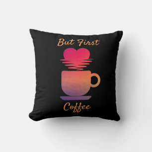 Coussin Mais le premier café Les amateurs de café du lev