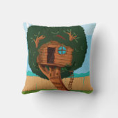 Coussin Maison dans l'arbre Dessin animé (Verso)