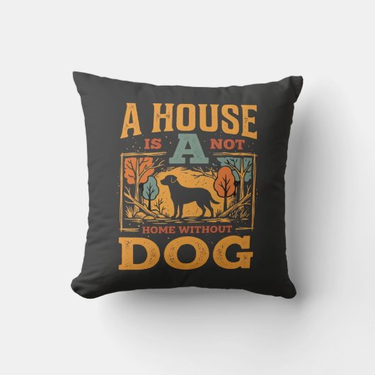 Coussin Maison de chien vintage (Recto)