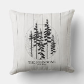 Coussin Maison de ferme rustique moderne en pin (Verso)