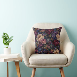 Coussin Maison de jardin floral impressionniste gothique l