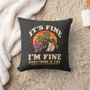 Coussin Maison de plante à façade fine ambiance chaos lége