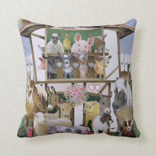 Coussin Maison de théâtre animale