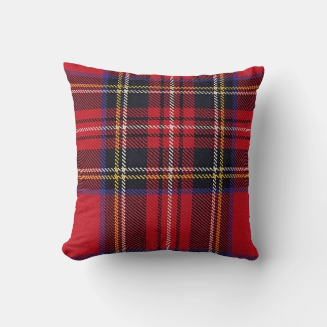 Coussin Maison de vacances Rustic Red Plaid Décor Noël (Recto)