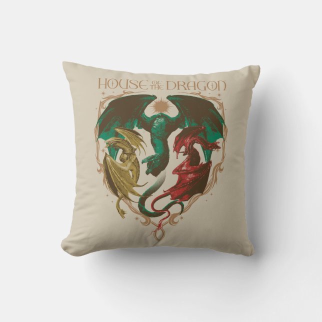 Coussin Maison du Dragon | Bouclier dragon (Recto)