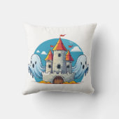Coussin maison effrayante et fantôme (Verso)
