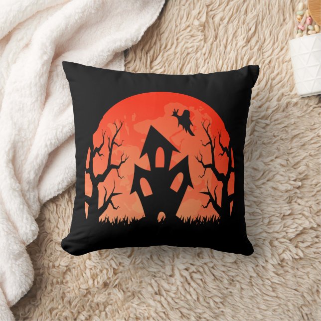Coussin Maison Éffrayante Halloween (Couverture)