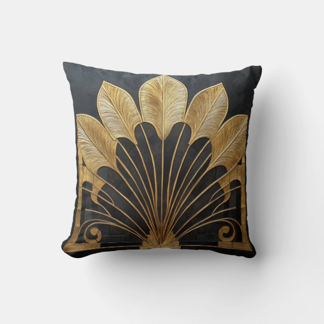 Coussin Maison et bureau Art Déco opulents (Recto)