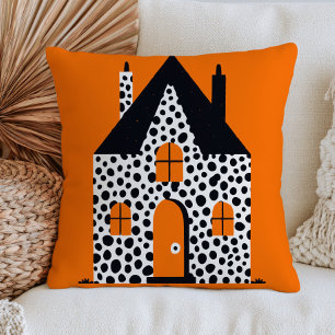 Coussin Maison hantée à pois Yayoi Kusama Halloween