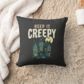 Coussin Maison Hantée Creepy Design Halloween_1 (Couverture)