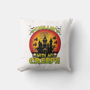 Coussin Maison hantée de Chill Creeps Halloween Sorcières