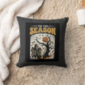 Coussin Maison hantée de conception Halloween C'est la sai (Couverture)