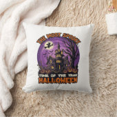 Coussin Maison hantée de Halloween la plus effrayante Sorc (Couverture)