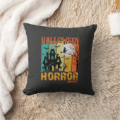 Coussin Maison hantée de la nuit d'horreur d'Halloween Vec (Couverture)